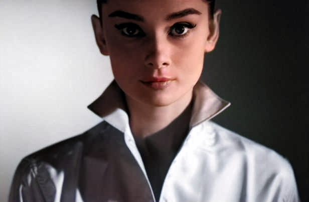 colorized photo of Audrey