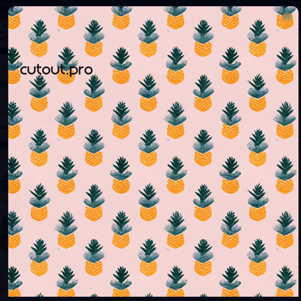 Tessellation pattern with pineapple elements