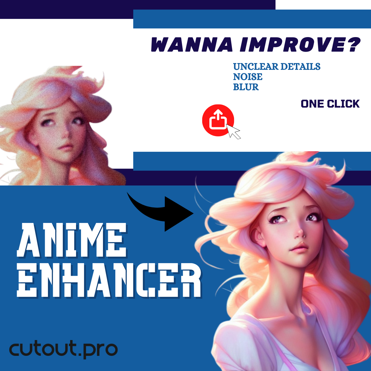 Anime Enhancer product by cutout.pro