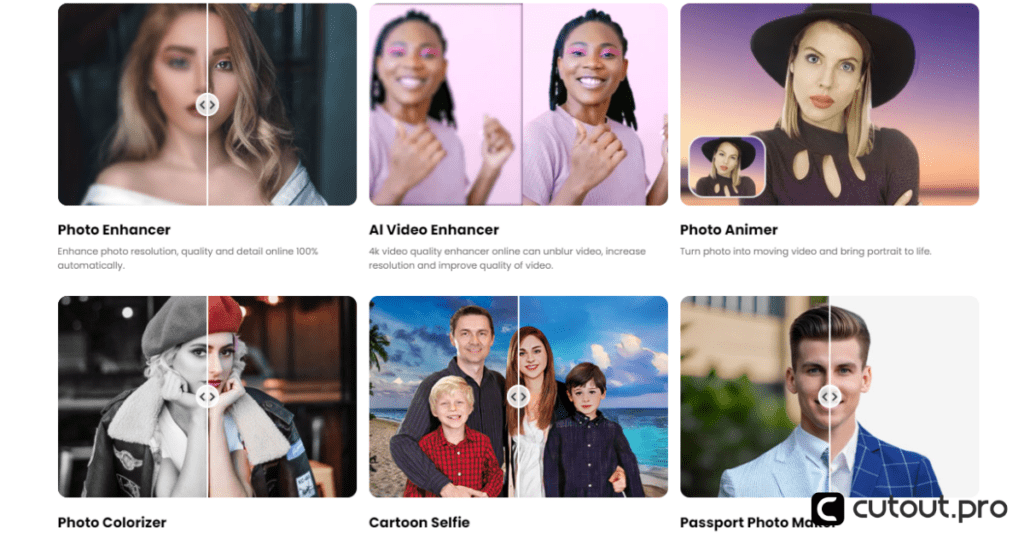 cutout.pro full product list