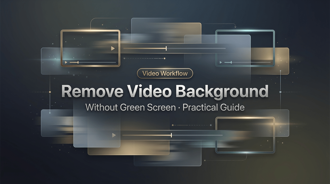 Video Remove Graphics Remove Video Background Without Green Screen: A Practical Guide ...