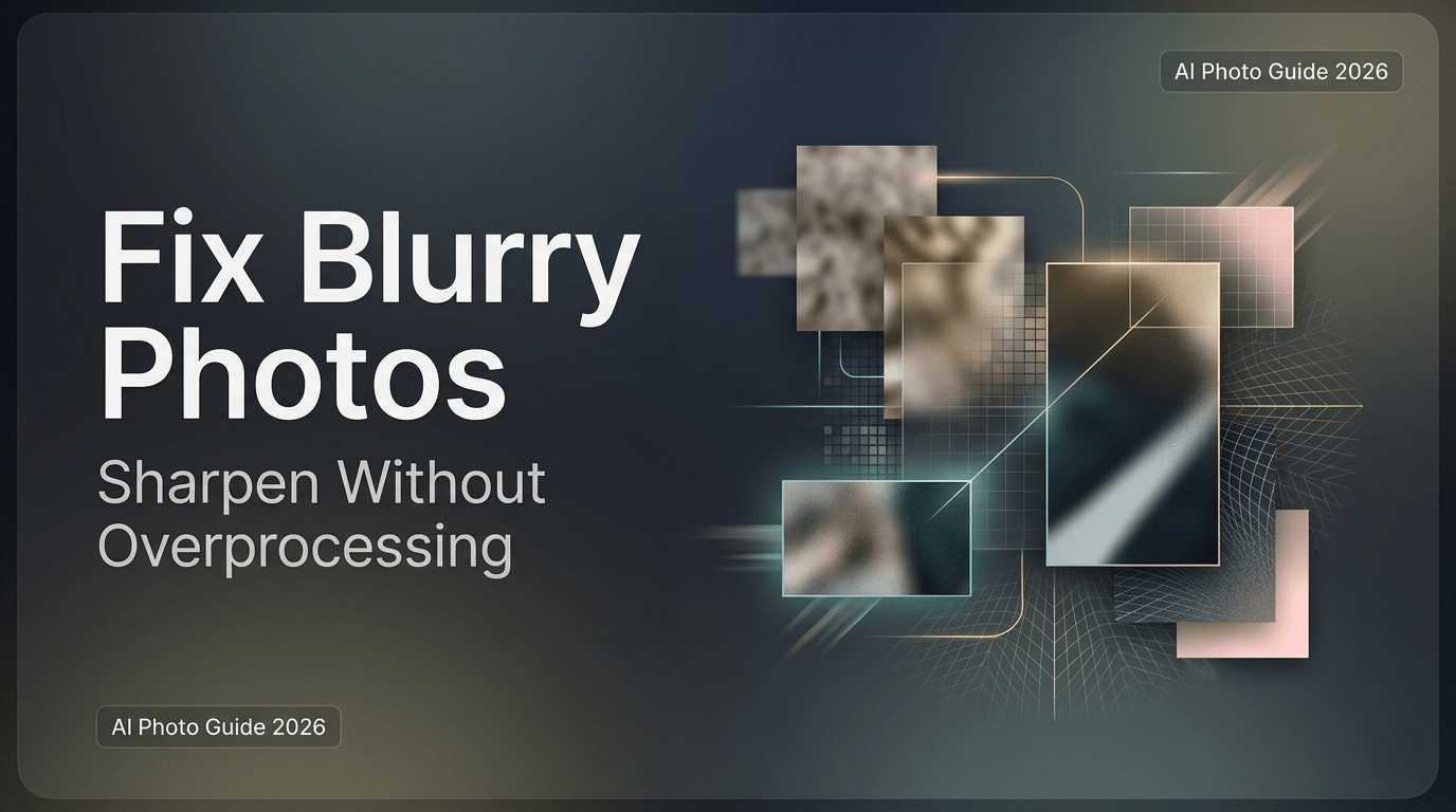 Fix Blurry Photos: How to Sharpen Without Overprocessing - Cutout.pro Blog